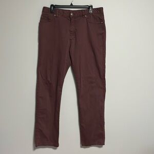 Ermenegildo Zegna Burgundy Pants, Size 36